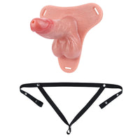 7.48in Strap on Silicone Cock Cage Dildo For Chastity Cock Hollow Toy