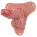7.48in Strap on Silicone Cock Cage Dildo For Chastity Cock Hollow Toy