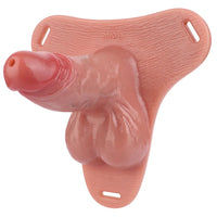 7.48in Strap on Silicone Cock Cage Dildo For Chastity Cock Hollow Toy
