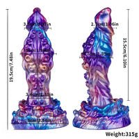 7.48in Tentacle Silicone Soft Dildo For Non-Electric Adult Intimate Play