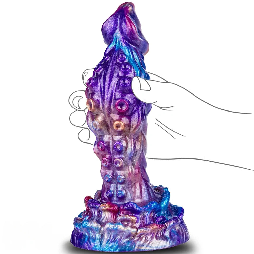 7.48in Tentacle Silicone Soft Dildo For Non-Electric Adult Intimate Play