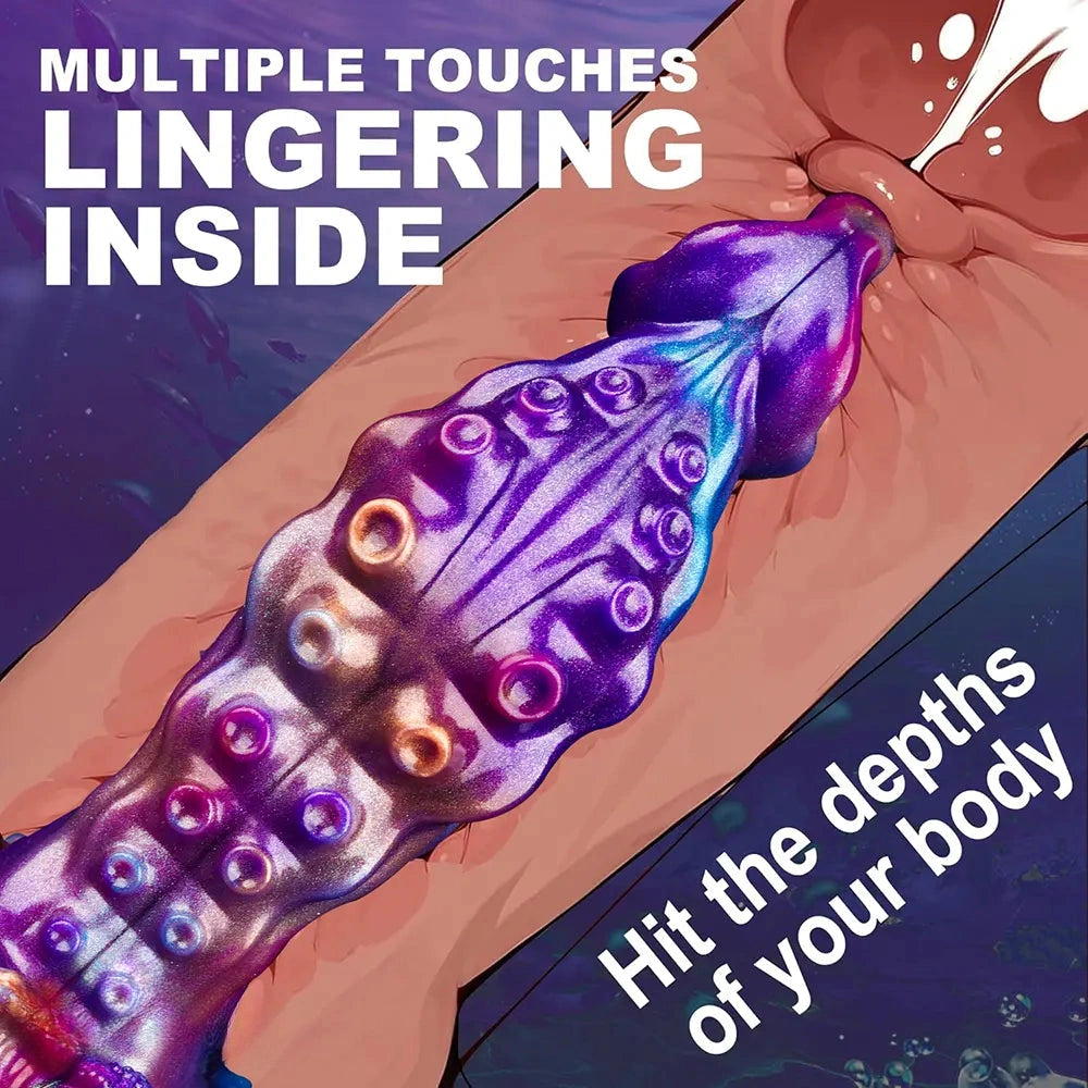 7.48in Tentacle Silicone Soft Dildo For Non-Electric Adult Intimate Play