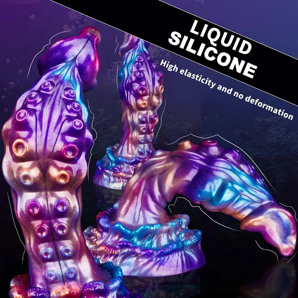 7.48in Tentacle Silicone Soft Dildo For Non-Electric Adult Intimate Play