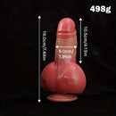 7.48in Thick Short Phallic Silicone Soft Real Dildo With Strong Suction Cup