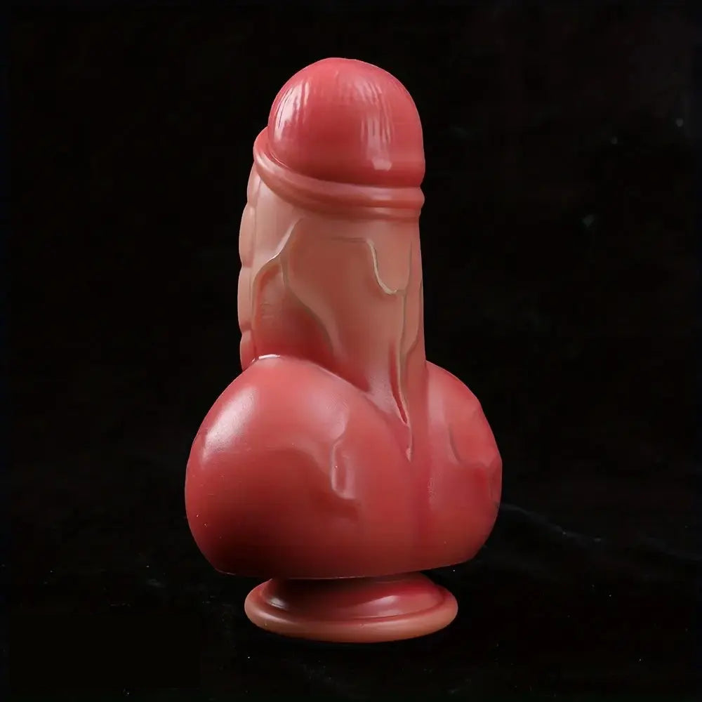 7.48in Thick Short Phallic Silicone Soft Real Dildo With Strong Suction Cup