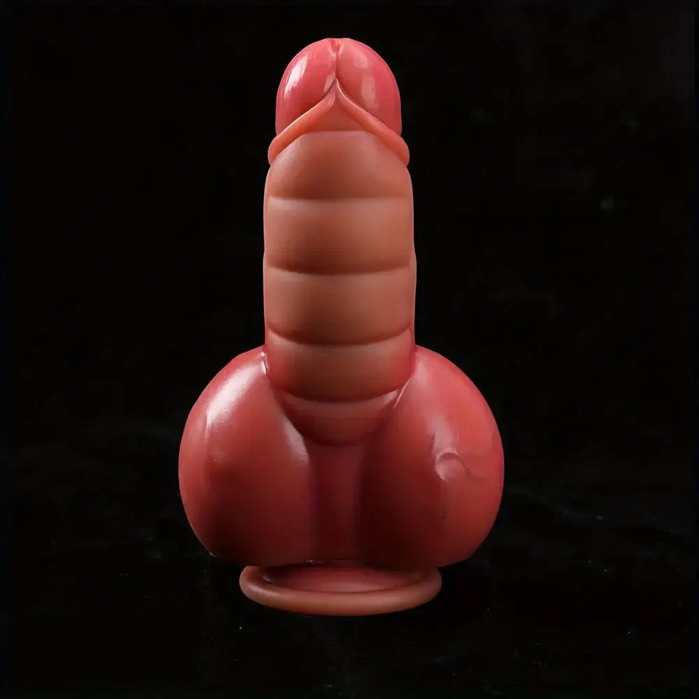 7.48in Thick Short Phallic Silicone Soft Real Dildo With Strong Suction Cup