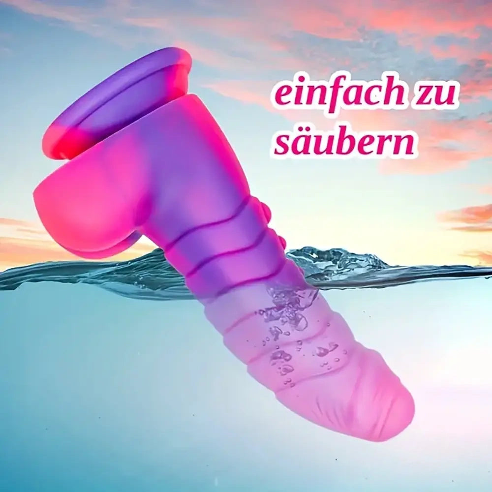 7.48in Uncut Fantasy Silicone Soft Dildo For Anal Prostate G Spot