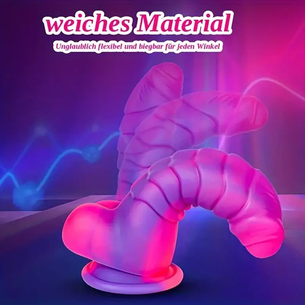 7.48in Uncut Fantasy Silicone Soft Dildo For Anal Prostate G Spot