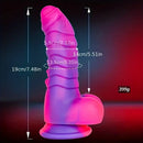 7.48in Uncut Fantasy Silicone Soft Dildo For Anal Prostate G Spot