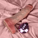 7.48in Vibrating Real Remote Silicone Hollow Dildo Sleeve Cock Extender