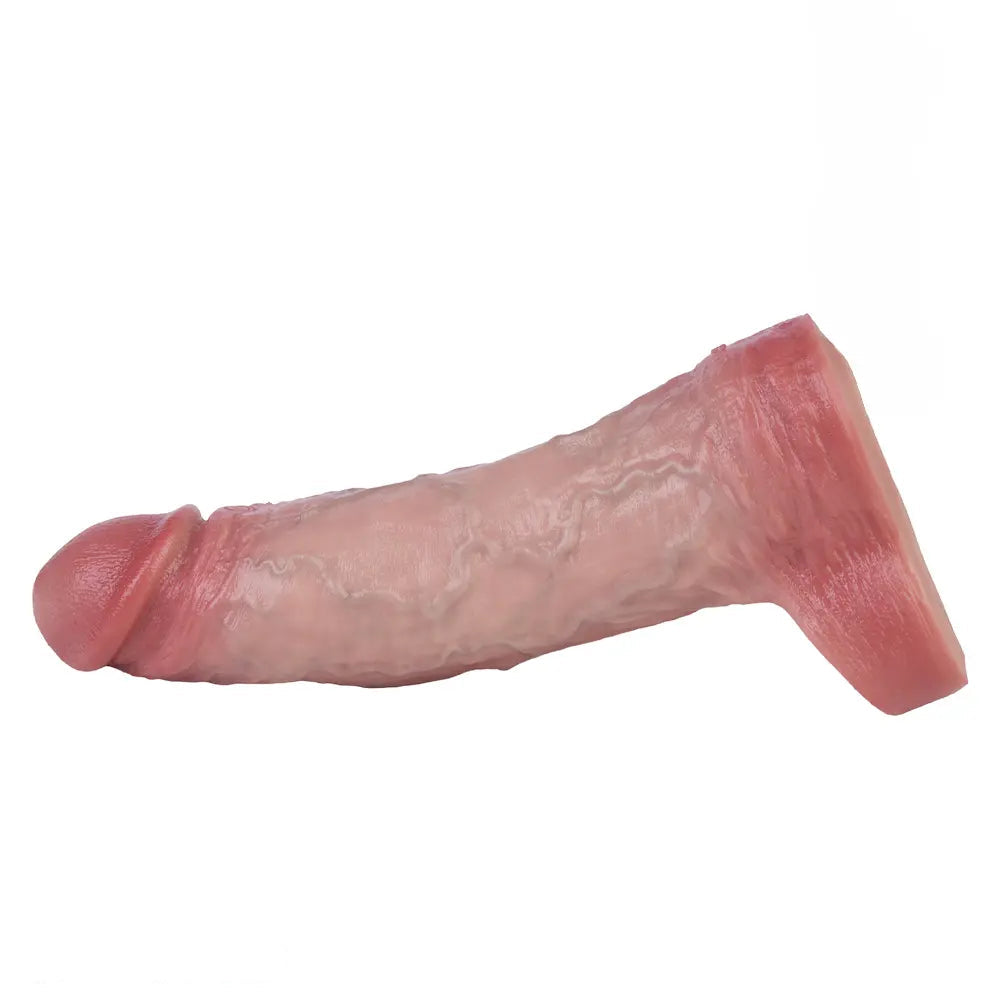 7.48in Vibrating Real Remote Silicone Hollow Dildo Sleeve Cock Extender