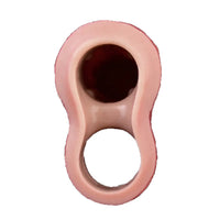 7.48in Vibrating Real Remote Silicone Hollow Dildo Sleeve Cock Extender