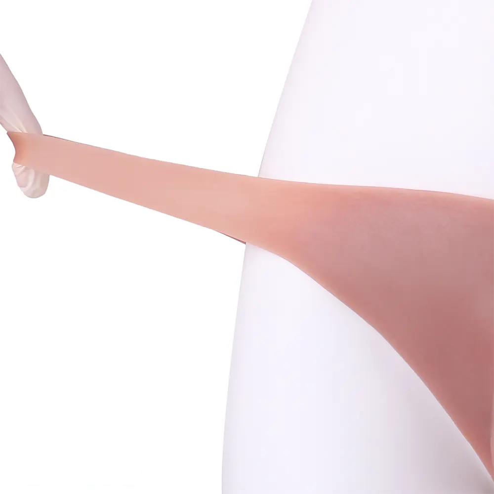 7.48in Wear Hollow Realistic Dildo Pants Silicone Cock Sleeve For Penis