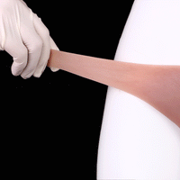7.48in Wear Hollow Realistic Dildo Pants Silicone Cock Sleeve For Penis