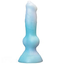 7.49in Dog Cock Knot Dildo Silicone Soft Animal Cock Luminous Dildo