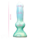 7.49in Dog Cock Knot Dildo Silicone Soft Animal Cock Luminous Dildo