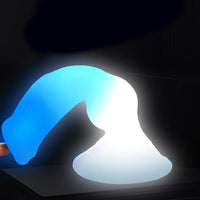 7.49in Dog Cock Knot Dildo Silicone Soft Animal Cock Luminous Dildo