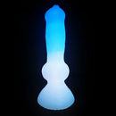 7.49in Dog Cock Knot Dildo Silicone Soft Animal Cock Luminous Dildo
