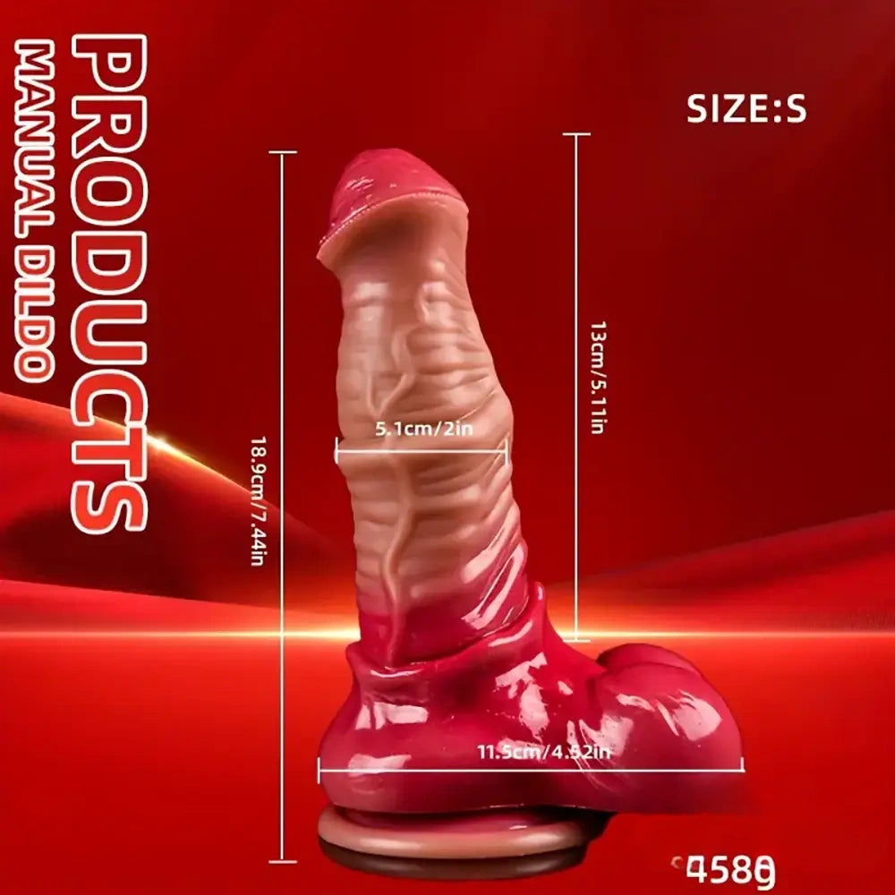 7.4in 8.46in 9.44in 10.03in 11.22in Big Silicone Soft Horse Dildo