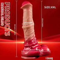7.4in 8.46in 9.44in 10.03in 11.22in Big Silicone Soft Horse Dildo