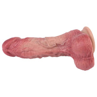 7.4in Double-layer Liquid Silicone Skin-like Soft Real Dildo For Solo Play