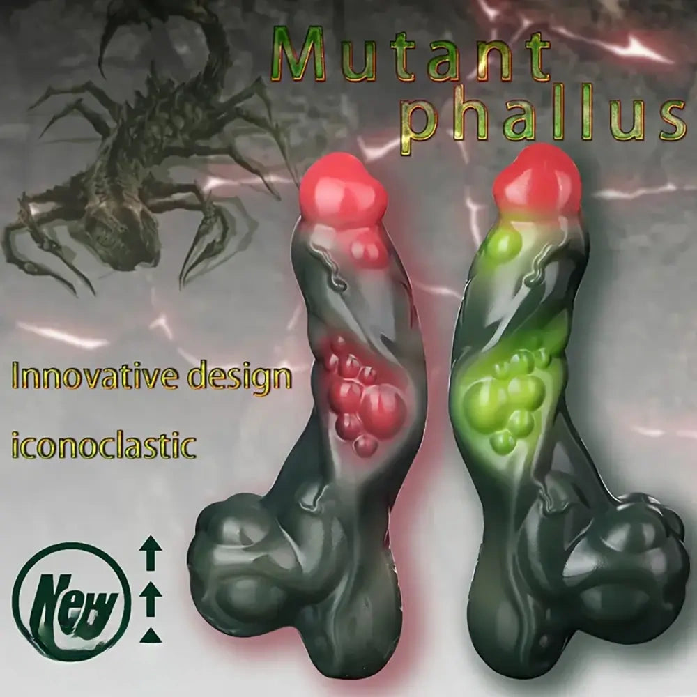 7.4in Fantasy Penis Design Silicone G-Spot Mutant Phallus Dildo