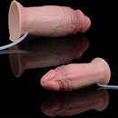 7.4in Lifelike Liquid Silicone Spraying Cum Wide Realistic Vein Female Dildo