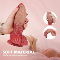 7.4in Premium Silicone Makeup Realistic Dildo Dragon Animal Sex Toy
