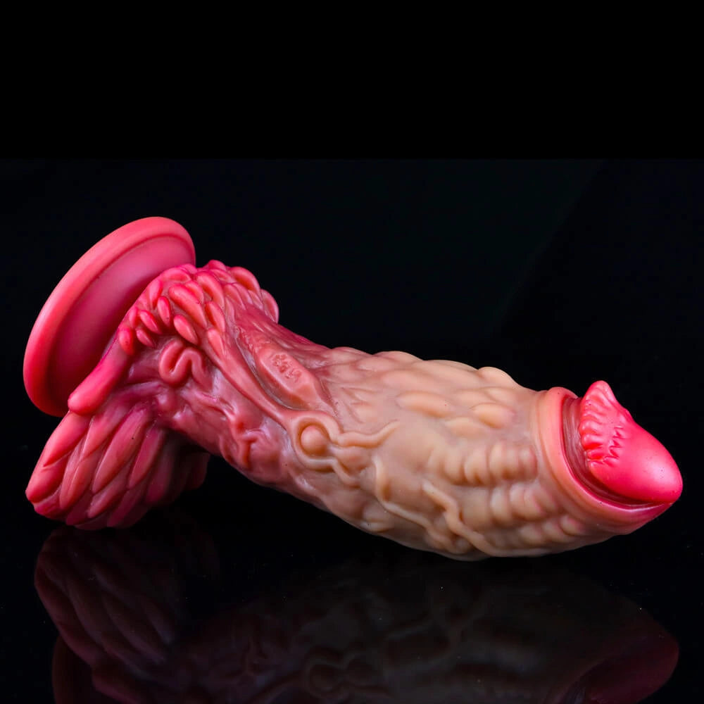 7.4in Premium Silicone Makeup Realistic Dildo Dragon Animal Sex Toy