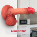 7.4in Realistic Silicone Dildo With Suction Cup For G Spot Stimulate