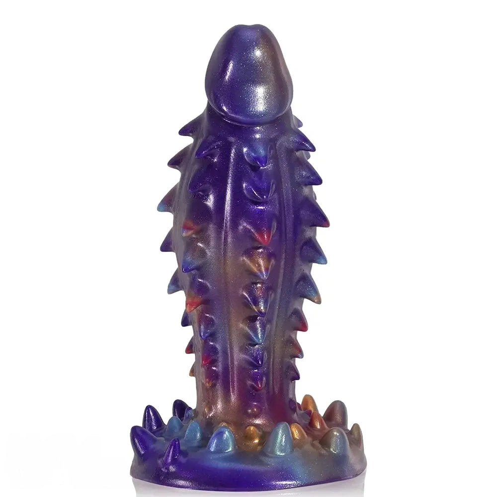 7.4in Spiked Monster Fantasy Silicone Dildo Adult Sex Tool For G-Spot
