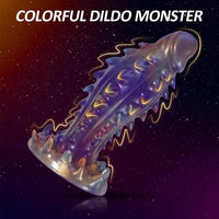7.4in Spiked Monster Fantasy Silicone Dildo Adult Sex Tool For G-Spot