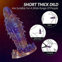 7.4in Spiked Monster Fantasy Silicone Dildo Adult Sex Tool For G-Spot