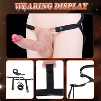 7.4in Strap on Penis Extender Cock Sleeve Dildo For G-Spot Anal Use