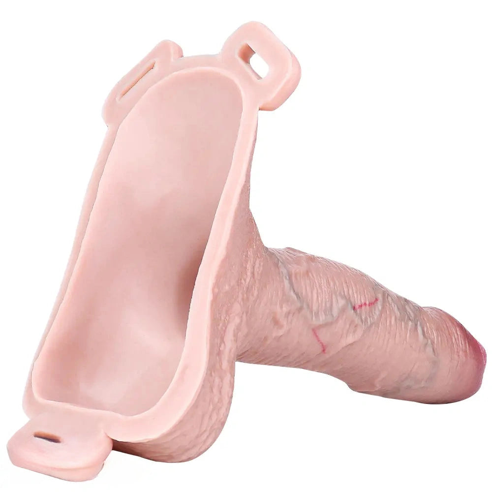 7.4in Strap on Penis Extender Cock Sleeve Dildo For G-Spot Anal Use