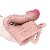7.4in Strap on Penis Extender Cock Sleeve Dildo For G-Spot Anal Use