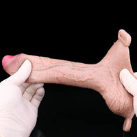 7.4in Strap on Penis Extender Cock Sleeve Dildo For G-Spot Anal Use