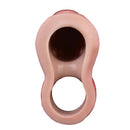 7.4in Vibrating Auto Remote Silicone Hollow Dildo Sleeve Cock Extender