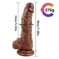 7.5 Inch Detachable Strap On Dildo Sex Toy For Lesbian