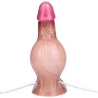 7.51in Inflatable Squirting Soft Silicone Dildo For Woman Men Anal Dildo