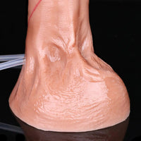 7.51in Inflatable Squirting Soft Silicone Dildo For Woman Men Anal Dildo