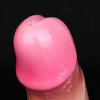 7.51in Inflatable Squirting Soft Silicone Dildo For Woman Men Anal Dildo