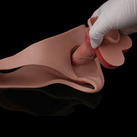 7.51in Wearable Premium Soft Strap on Dildo Pants Hollow Cock Sleeve