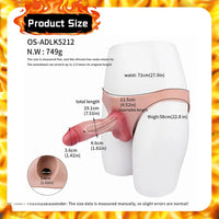 7.51in Wearable Premium Soft Strap on Dildo Pants Hollow Cock Sleeve