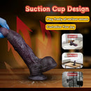 7.55in Dual Density Silicone Soft Real Dildo Veined Cock Stick Massager