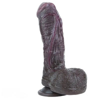 7.55in Dual Density Silicone Soft Real Dildo Veined Cock Stick Massager