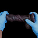 7.55in Dual Density Silicone Soft Real Dildo Veined Cock Stick Massager
