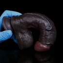 7.55in Dual Density Silicone Soft Real Dildo Veined Cock Stick Massager