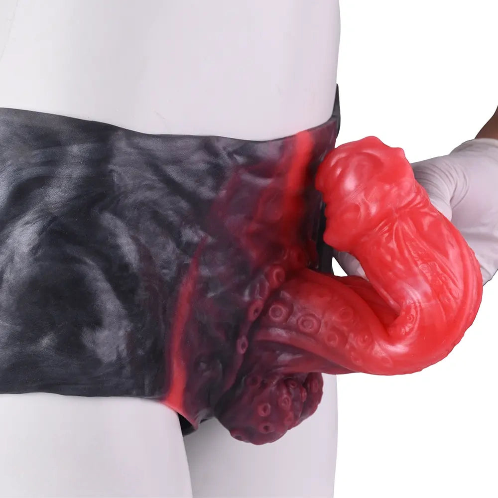 7.55in Fantasy Hollow Dildo Pants For Men Cock Lengthening Thickening