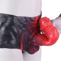 7.55in Fantasy Hollow Dildo Pants For Men Cock Lengthening Thickening